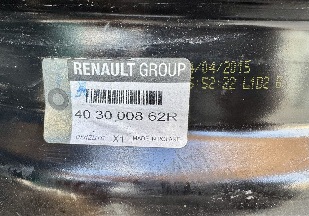 4бр.Оригинални джанти 15цола 4x100 за Renault,Dacia,Nissan,Smart