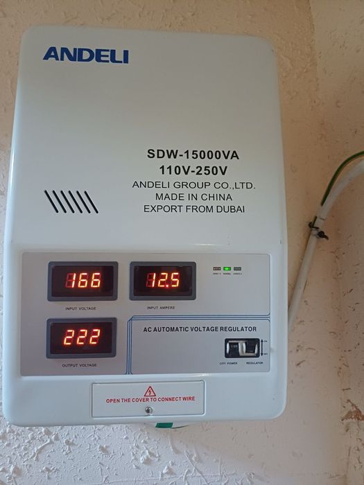 Стабилизатор напряжения SDW-15.000VA ANDELI 110/250V настенный