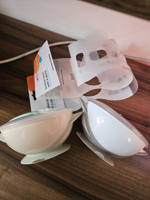 Купичка с вакуум капак и лъжица за бебе дете хранене захранване