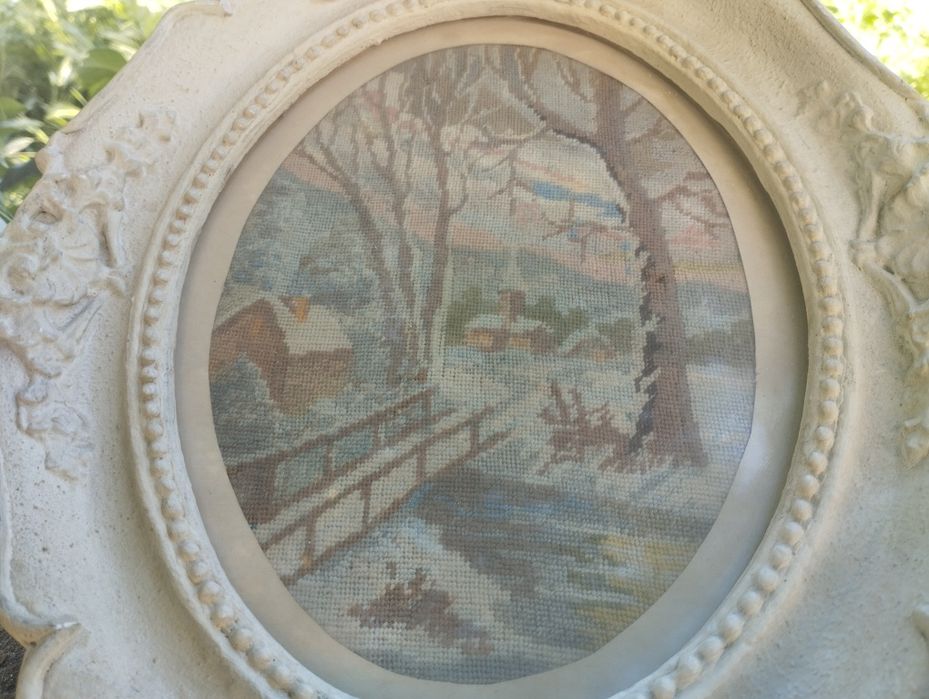 Ръчно изработен гоблен Пейзаж/Зима