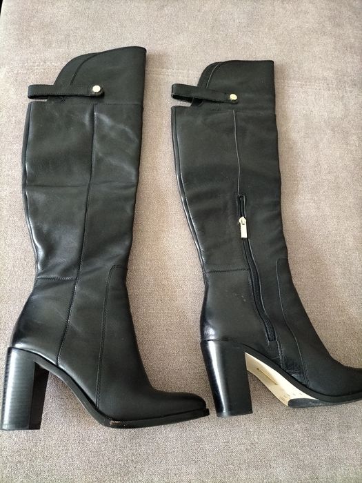 Сапоги женские кожанные