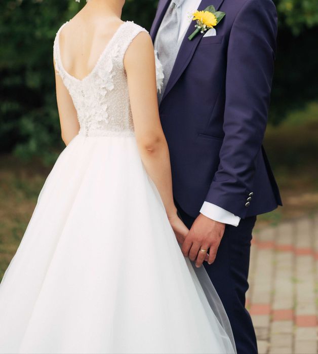 Rochie de mireasa A-line, mărimea XS- crinolină inclusă