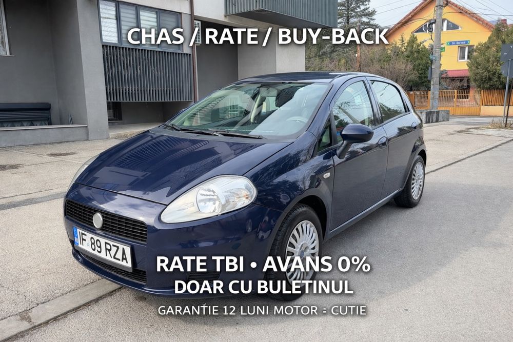 Fiat Punto 1.3 Multijet Diesel 2008 | 75 CP | 211.000|Garanție 12 luni