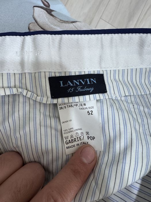 Costum Lanvin 15 Faubourg Original - 100% Casmir - Mărimea 52