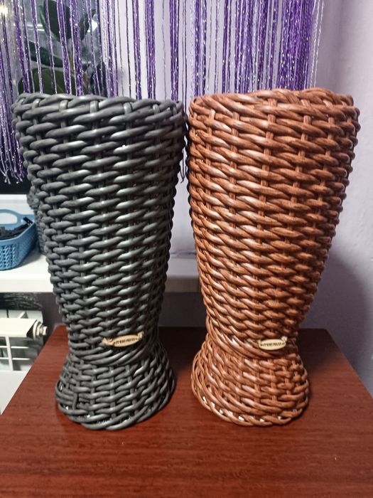 Кашпо из ротанга