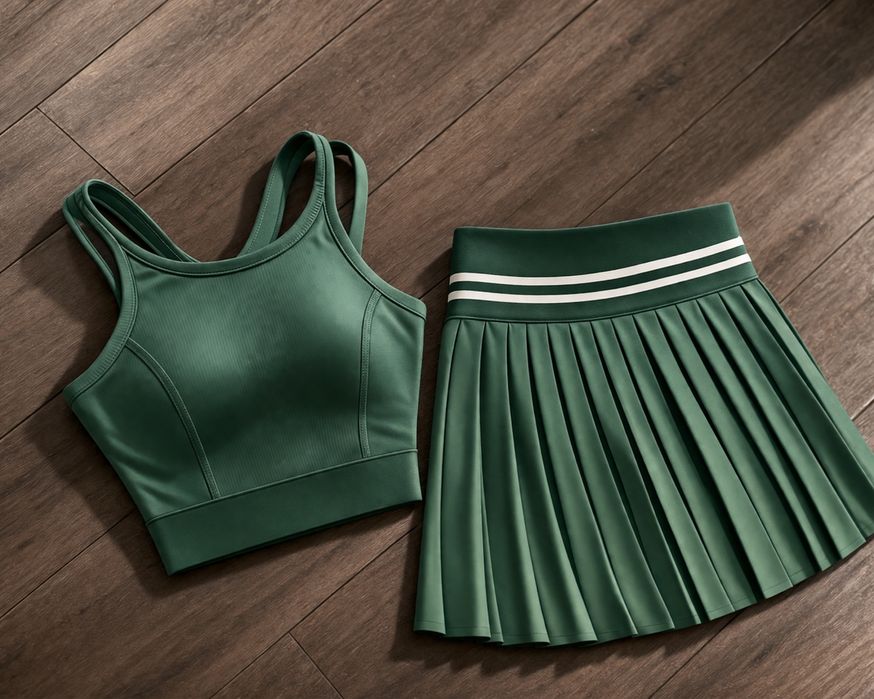 Сет пола и топ от луксозна материя