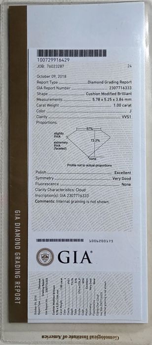 Inel aur alb 14 cu 1 diamant 1 carat, VVSI. 2700 E, negociabil.