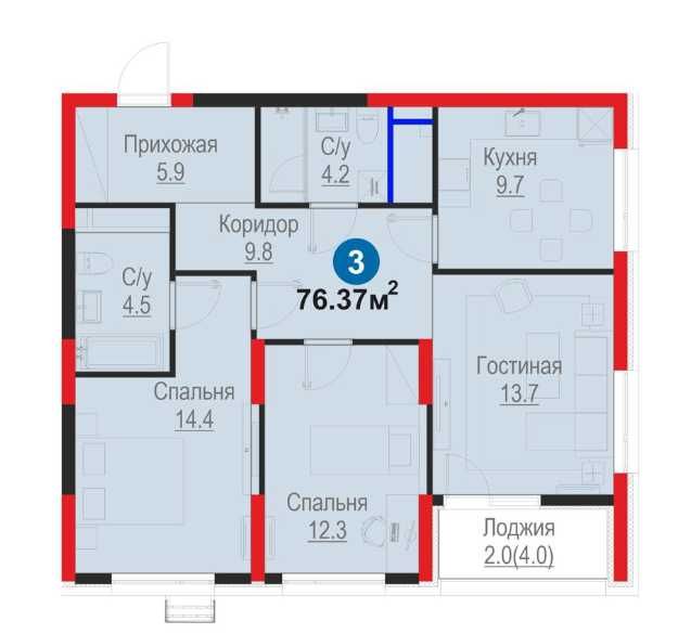 3ком квартира по 850у,е за м2 , топ застройщик ,есть Гос ипотека (АА)