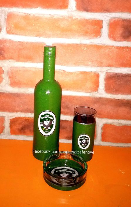 Подарък за фен на отбор "Лудогорец" - Бутилка с логото