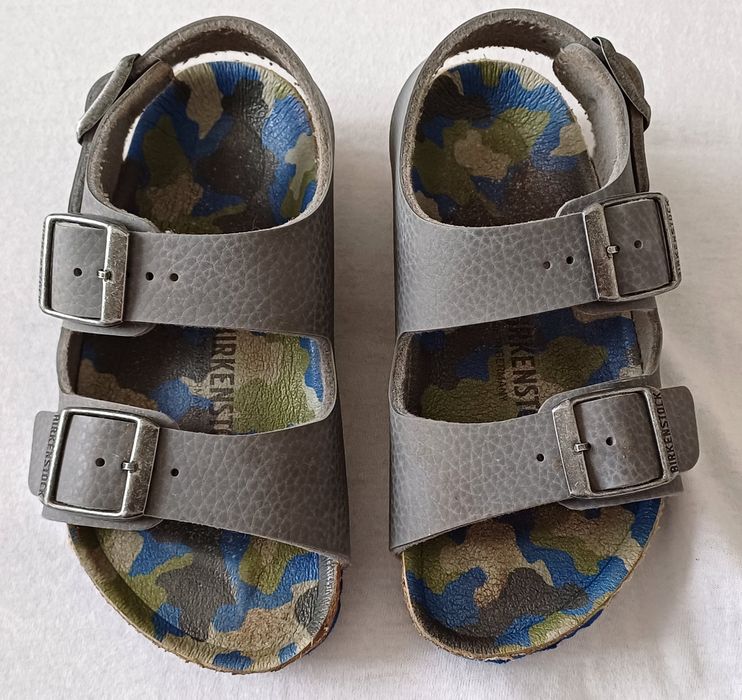 Sandale copii comode Birkenstock piele pluta m.26 și Biomecanics m.28