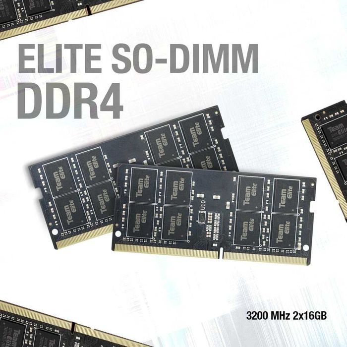 Оперативная память TEAMGROUP Elite DDR4 so-dimm 8GB Single 3200MHz
