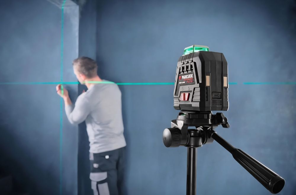 Nivela laser cu linii în cruce PARKSIDE