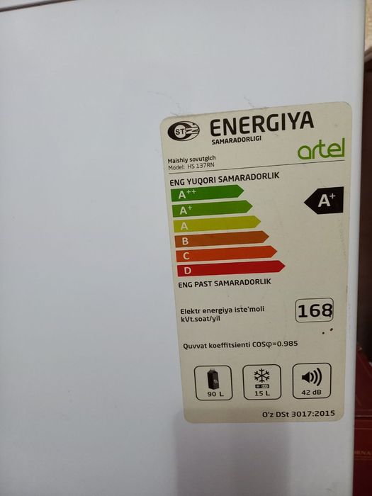 Xolodilnik artel 1 yil tutilgan