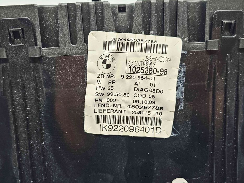 Ceas bord Bmw 3 (E90) Facelift [Fabr 2005-2011] 9220964-01