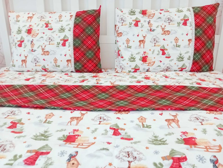 Lenjerie pat Crăciun/cadou Crăciun