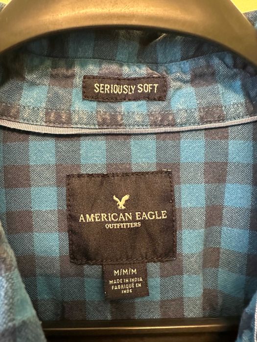 Карирана Риза American Eagle супер мека