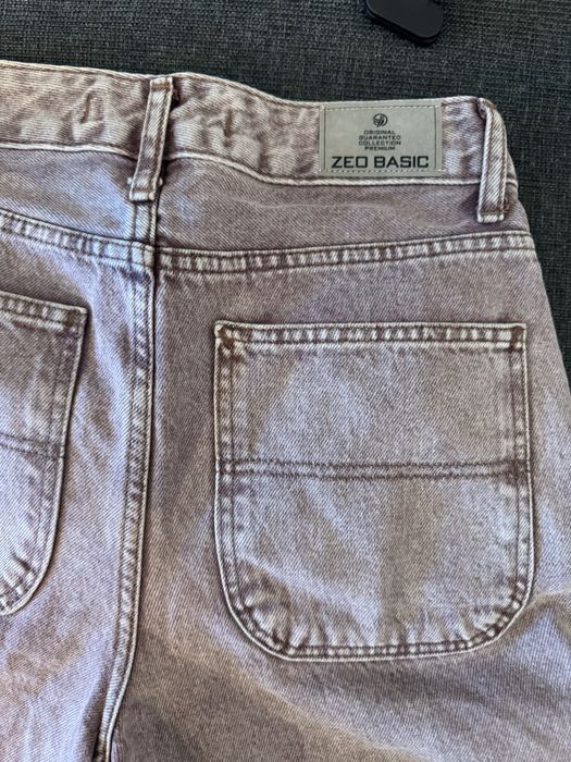 Blugi zeo basic wide leg scurți