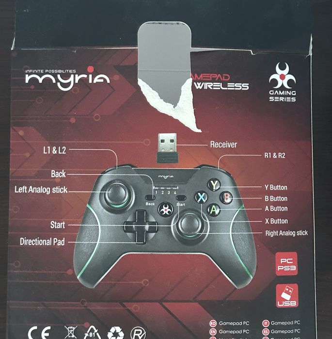 Controller Myria Pc/Ps3 Wireless