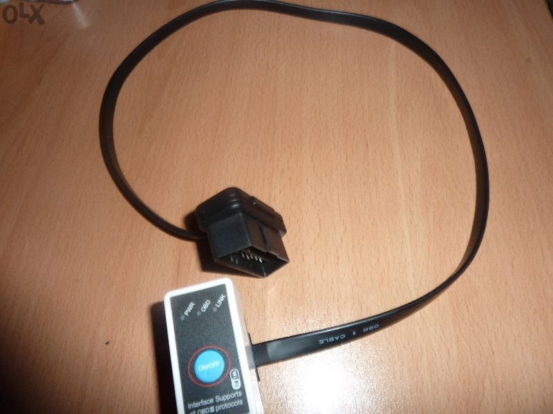 Кабел удължител Obd2 16pin Male to Female, лентов за Elm327, Autocom,