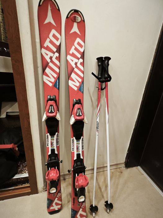 Детски ски комплект - ски, щеки, обувки