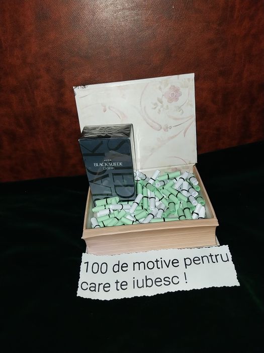 Seturi 100 de motive pentru care te iubesc  plus parfum avon