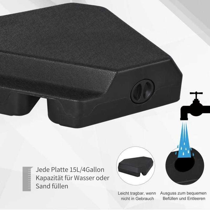 Основа за чадър Outsunny