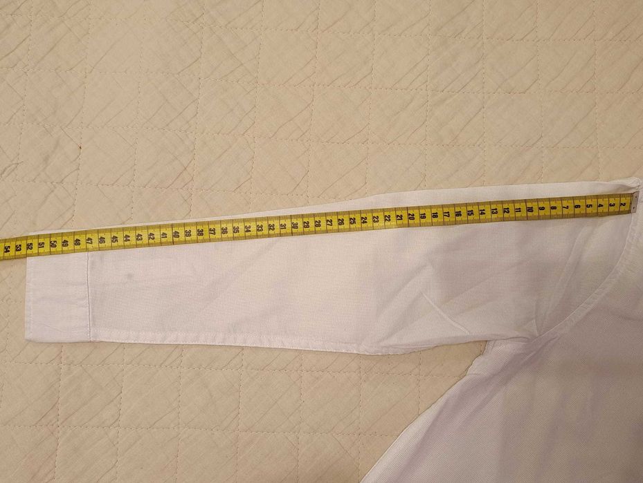 Cămașă albă, băieți, guler tunică, bumbac 100%, marca PiazaItaia