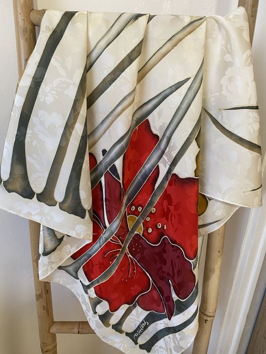 Дамски шал естествена коприна