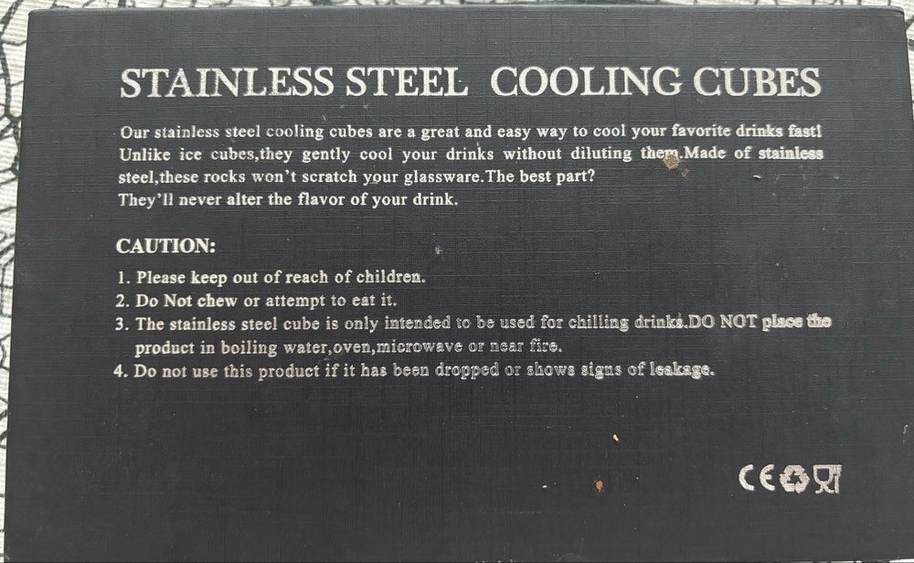 Стоманени кубчета за лед с форма на куршум