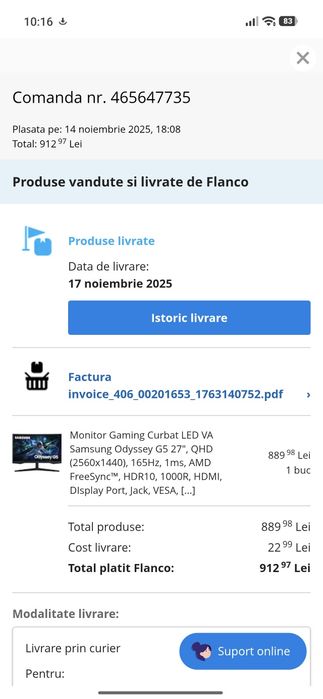 Monitor Gaming Curbat Samsung Odyssey G5