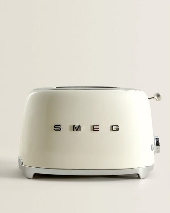 Тостер SMEG TSF01WHEU на 2 ломтика, цвет белый глянцевый