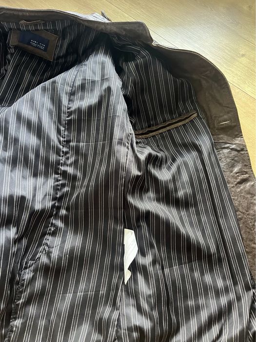 Jachetă piele naturală (napa oaie) Zara Man, mărime 44, stare impecabilă.