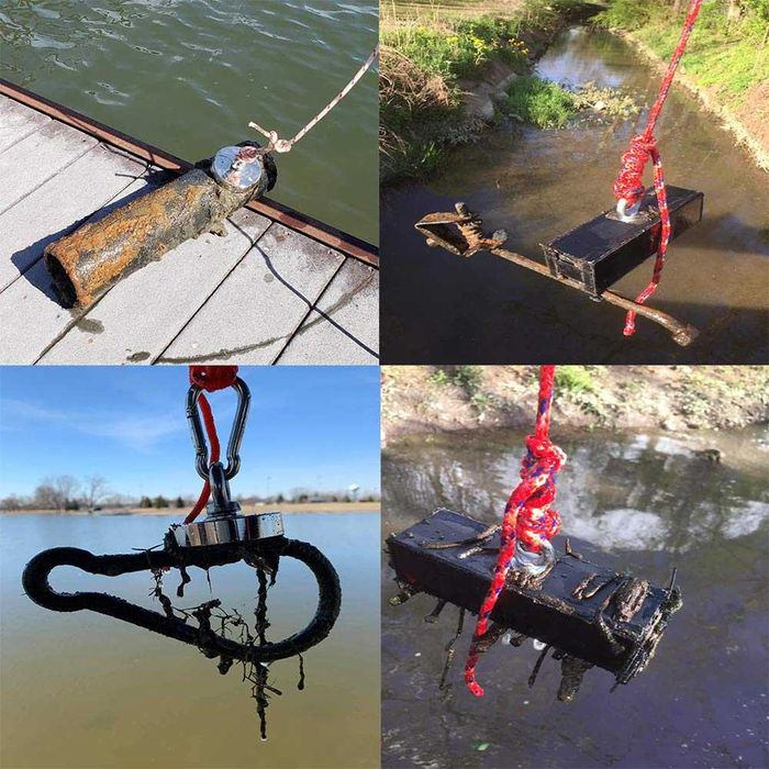 Magnet puternic neodim pentru pescuit - 100 kg forta - D60