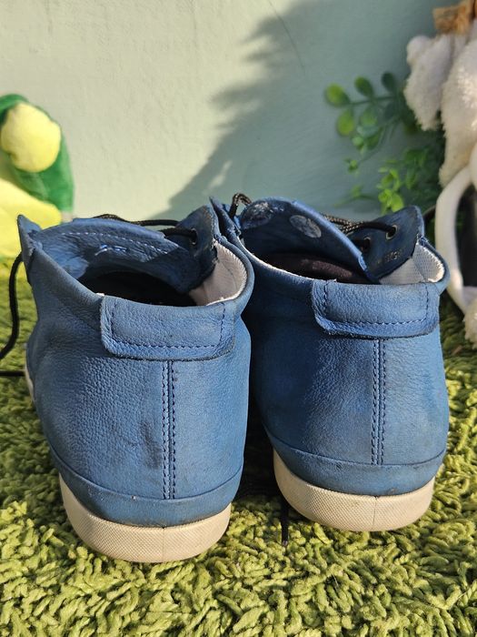 Ecco обувки от кожа в синьо N39