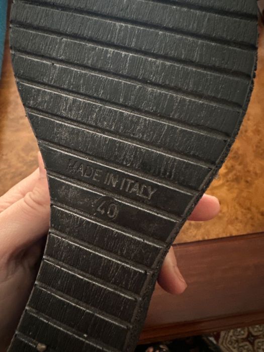 Босоножки черно-белые 40 размер