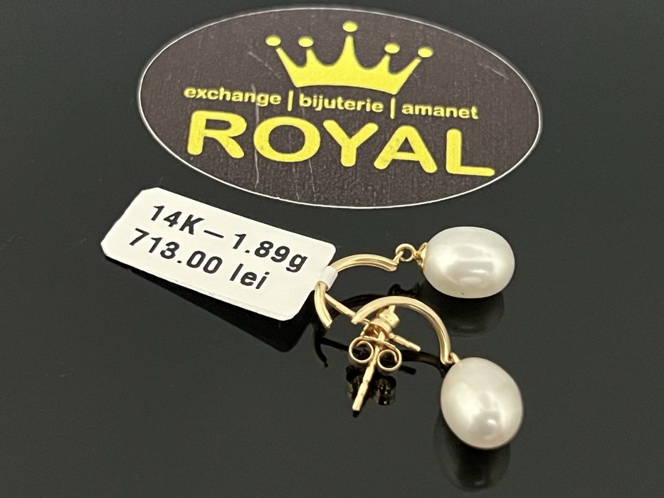 Bijuteria Royal CB : Cercei dama aur 14K  1,89 grame