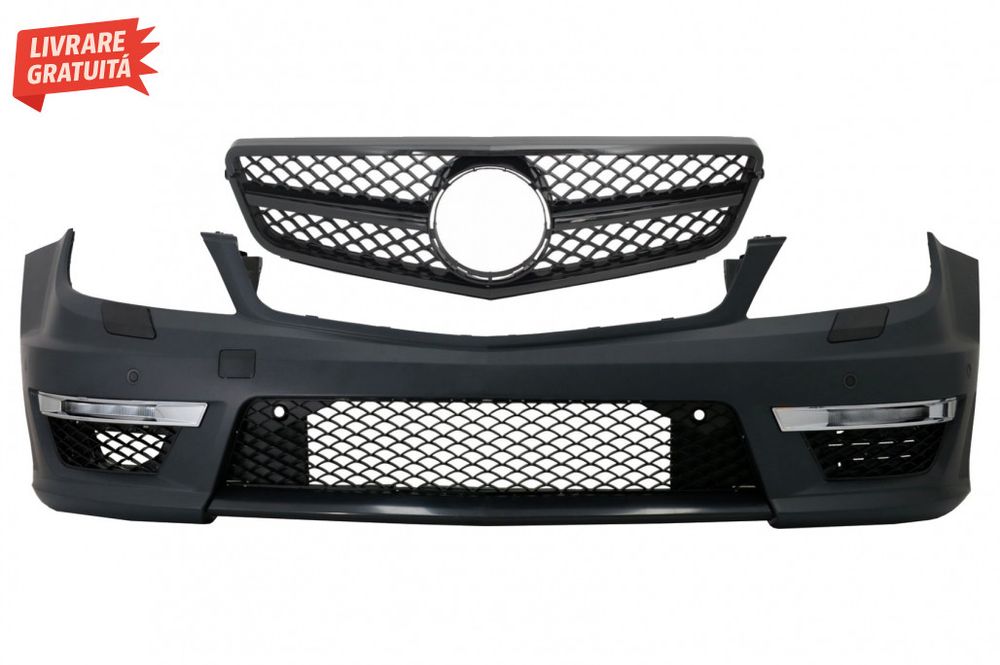 Bara Fata cu Grila Centrala Mercedes C-class W204 Facelift (2012-up) C