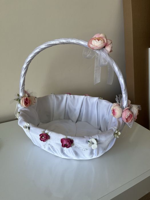 Сватбени кошници, кошничка за халки, бутониери 10бр.,клъч