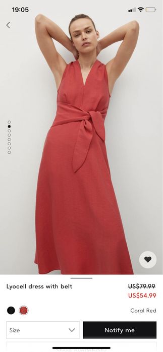 Летнее платье Mango