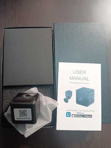 Мини шпионска камера VELER, Full HD 1080P, WiFi охранителна камера