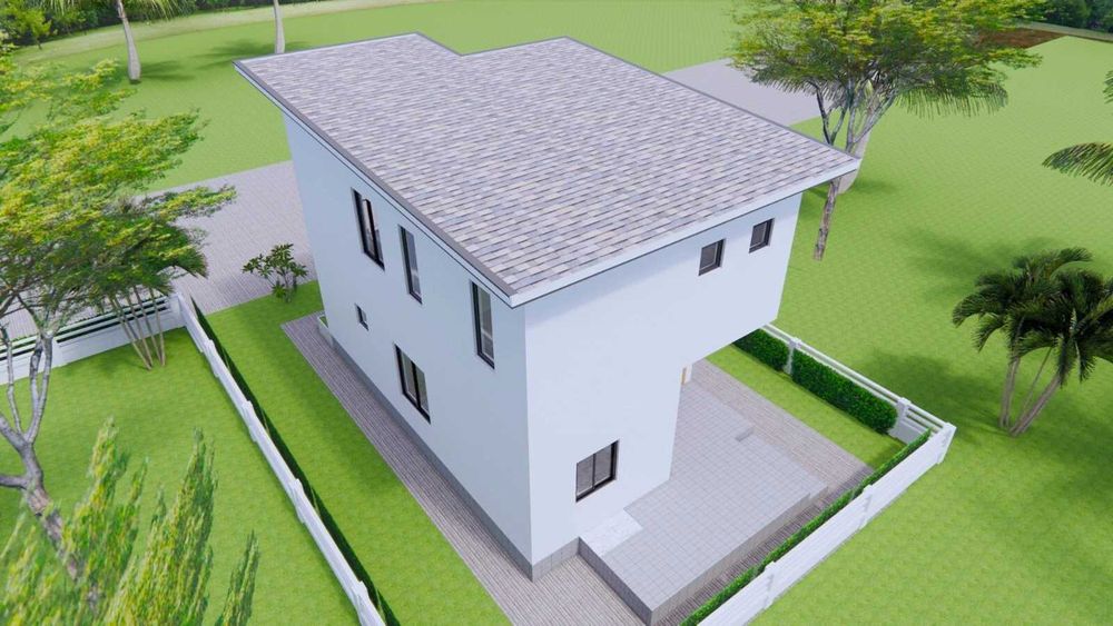 НА ИЗПЛАЩАНЕ - Двуетажна сглобяема къща с 2 спални, 108 кв. м