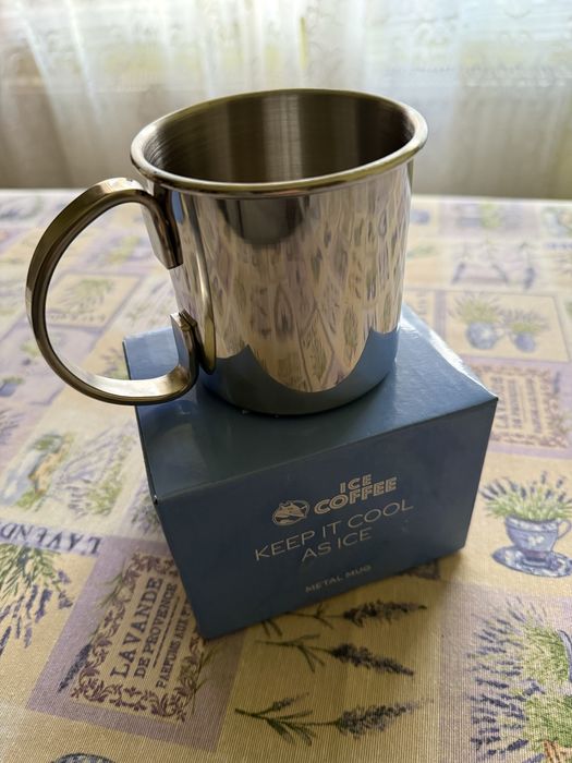 Cana metalica marca ICE COFEE