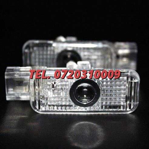 Set Lampi Led Holograme Proiectoare Logo Portiera Audi A3 A4 A5 A6 Q3