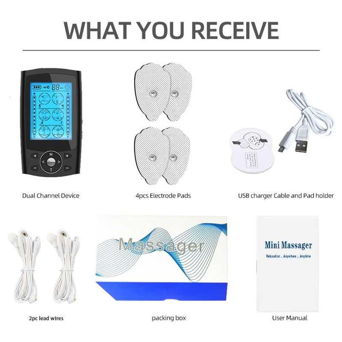 Уред за електростимулация AresPro, С 4 електрода, 24 режима