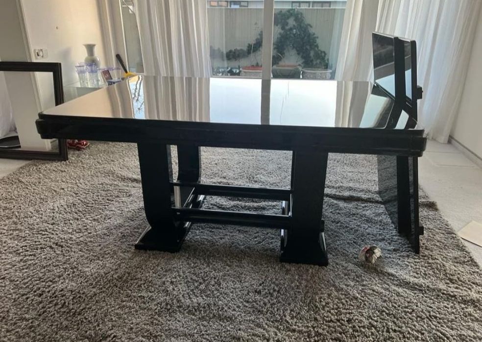 Masă de sufragerie extensibilă ArtDeco Gaston Poisson, Franța 1935