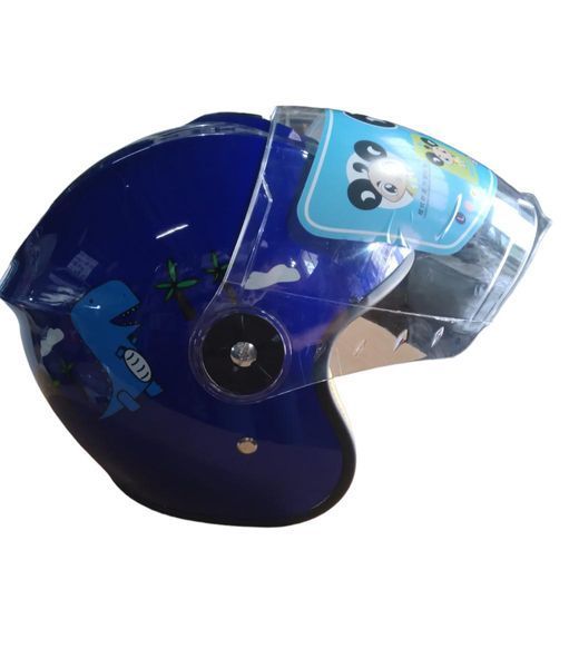 Детска Каска без брада за Мотор, Скутер, Мотопед - Синьо А-3620
