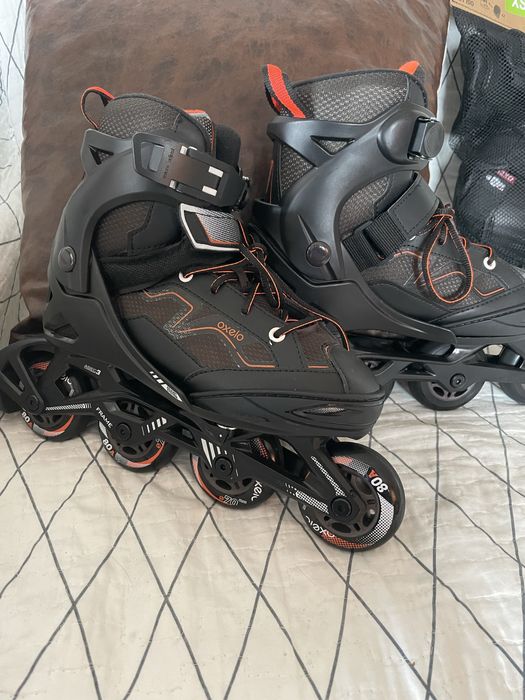 Role Oxelo reglabile 35–38 + set protecții