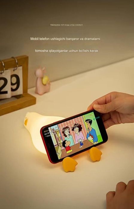 "Tungi kechalar uchun ideal! Silikon chiroq"