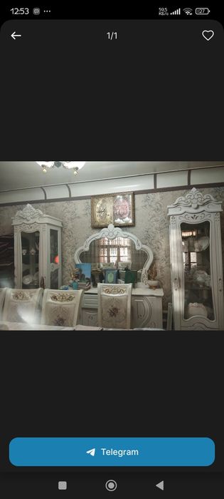 Mehmonxona uchun mebel