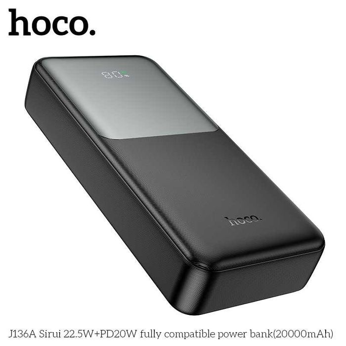 Hoco J136A Sirui Power Bank 20000mAh Fast Charging 22.5W+PD20W QC3.0